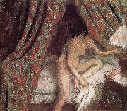 Edgar Degas Go to bed oil painting reproduction